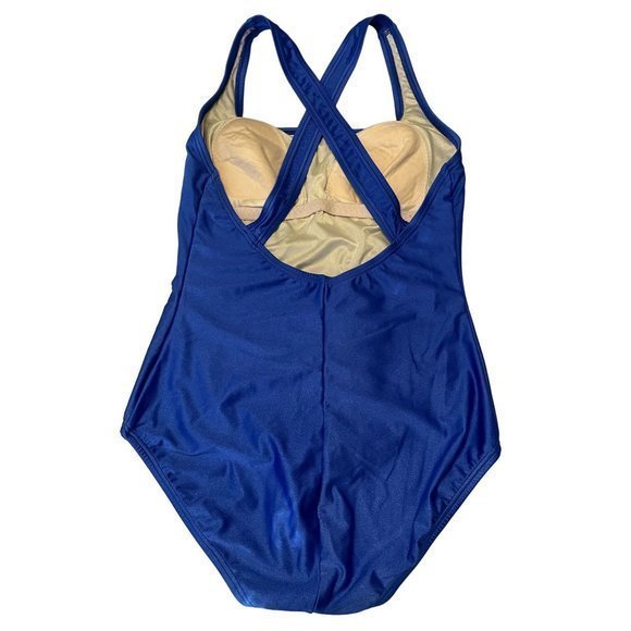 SPEEDO One Piece Blue Swimsuit‎ Womans size 10 - Picture 2 of 6